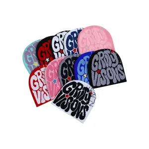 Latest Fall Winter Best-Selling Knit Hat, Warm Fitted Letter Hip-Hop Streetwear Beanie, Fashionable Crochet Design