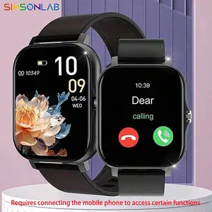 SIMSONLAB 1.83 Inches Multifunctional Smartwatch, Fashionable Digital Watch with BT Calling, Sports Smart Watches for Women & Men(Controlling the photo and call functions requires a connection to the phone.)