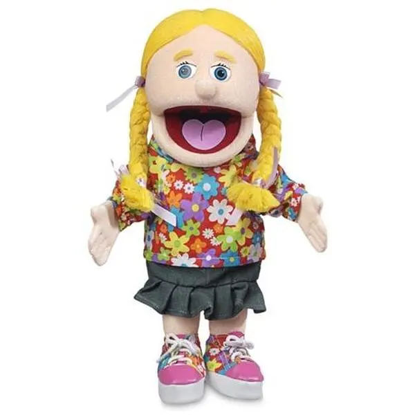 Cindy, Girl Puppet, Peach Skin (14")