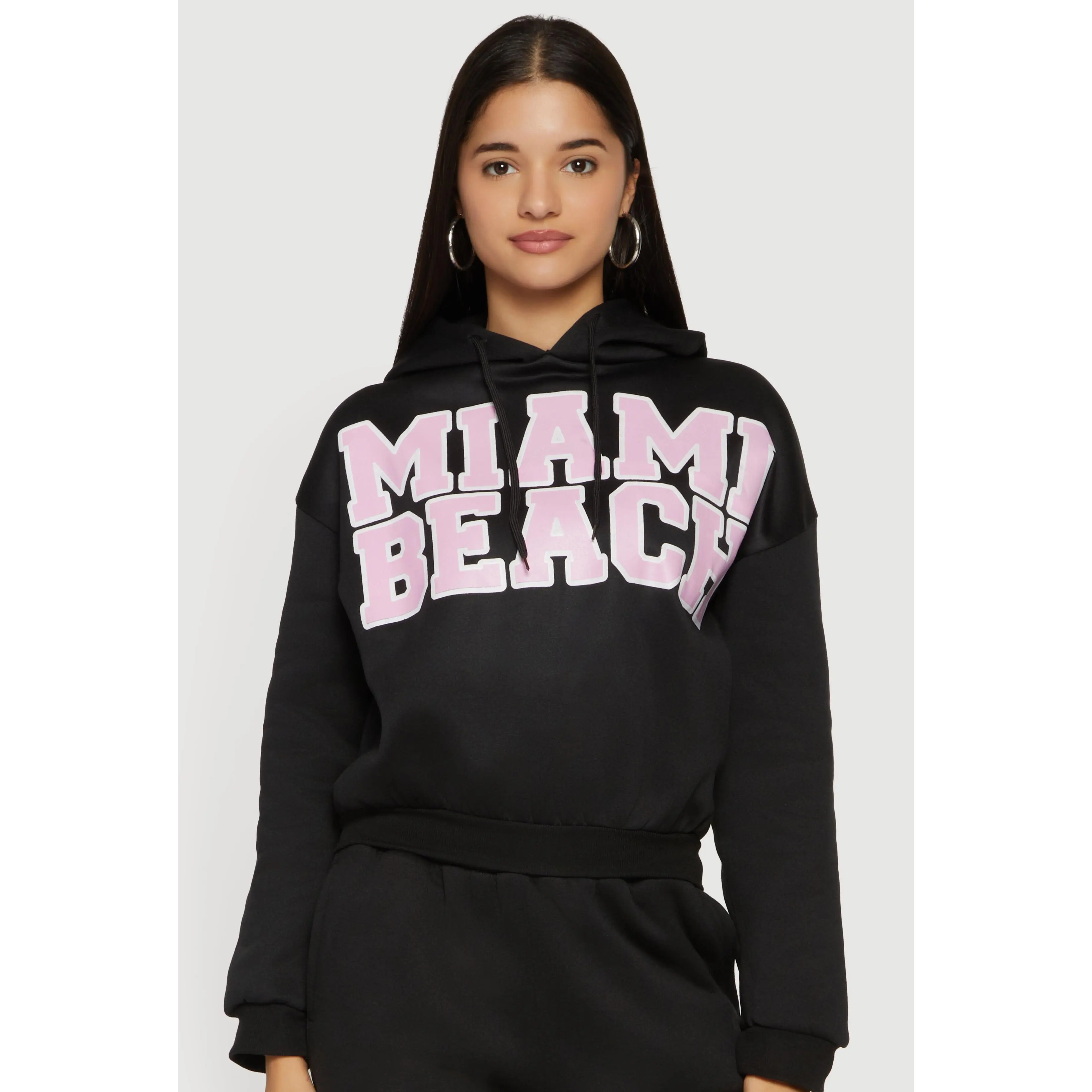Miami Beach Graphic Hooded Sweatshirt