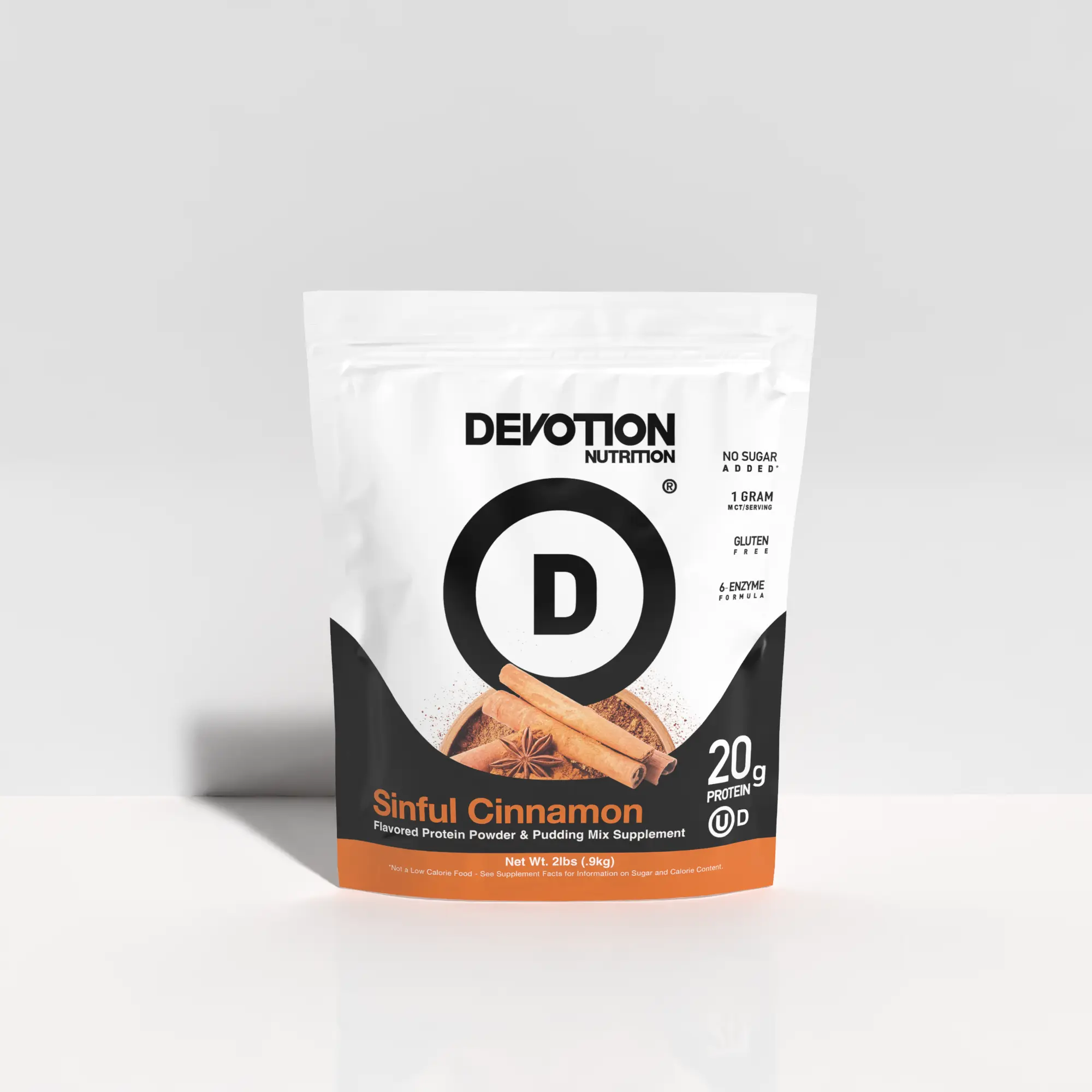 Sinful Cinnamon Flavor Protein Powder, 2lb