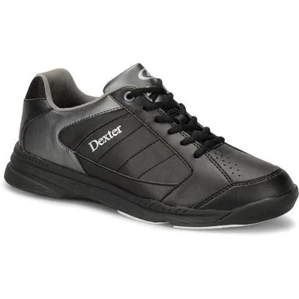 Ricky IV Men's Black & Alloy Bowling Shoes, Durable Synthetic Athletic Footwear with a Padded Tongue, Lightweight Midsole & S8 Slide Soles, Durable Athletic Footwear