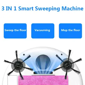 Smart Floor Vacuum Cleaner 3-In-1 Auto Rechargeable Smart Sweeping Robot with Sweep the Floor, Vacuuming & Mop the Floor Features