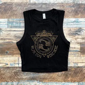 Old School Band Micro Ribbed Tank, Pink Band Tank Top retro band tee, wish you were here Crop Tank, Rock Festival Tank, trendy gifts Y2k Crop Tank Top