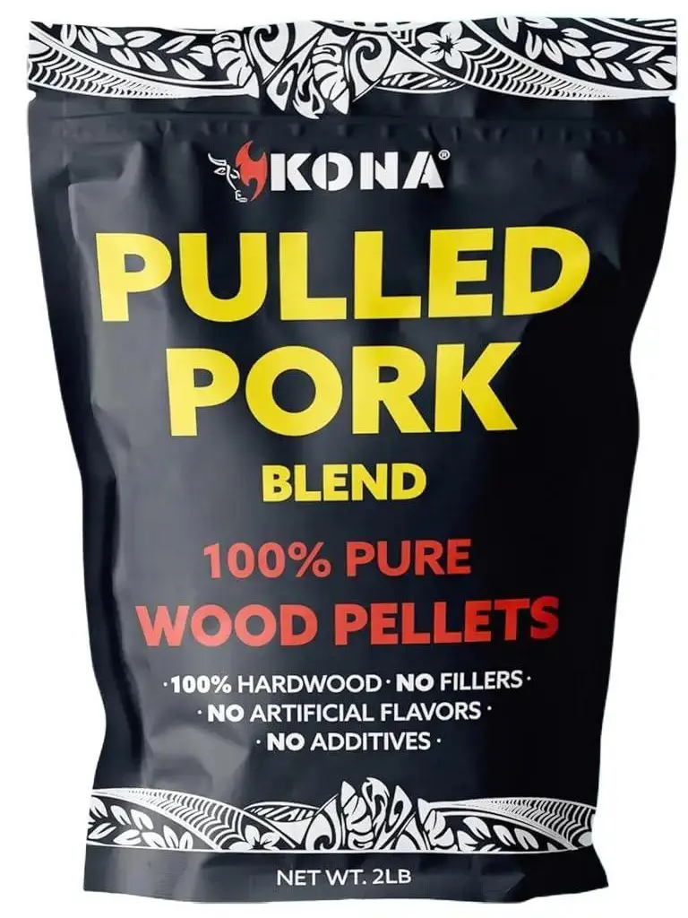Kona Pulled Pork Blend Smoker Pellets, Intended for Ninja Woodfire Outdoor Grill, 2 lb Resealable Bag