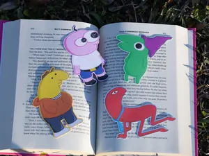 Smiling Friends Inspired Bookmark: Laminated Bookish Gift