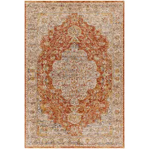 Sample Aman Rust Area Rug