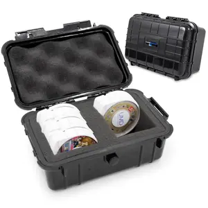 CASEMATIX Hard Shell PSP UMD Disc Case - Fits PSP 1000/2000/3000, Holds 18 Games, Waterproof, Shockproof, Portable Travel Storage for UMD Cartridges & Accessories, Durable Plastic & Silicone Cover