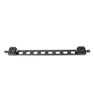 Manbily 480mm Long Sliding Rail Quick Release Plate Extension Bar + 1/4" Clamp Clip for Camera Tripod Ball Head Clamp Benro Arca Swiss QR Slide