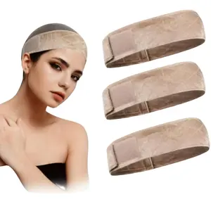 Women's Velvet Wig Caps, Comfortable Breathable Non-Slip Adjustable Wig Band, Ideal for Wigs, Hairline and Human Body Models Display
