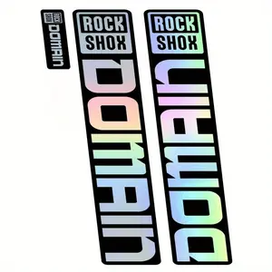 3-piece Set of RockShox Domain Mountain Bike Front Fork Stickers, Bike Decoration Stickers, DIY Suspension Decorations