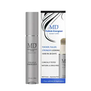 MD Follicle Energizer Serum - Natural Hair Growth Formula with Biotin & Organic Ingredients - 14ml 30-Day Supply for Thicker Fuller Stronger Hair