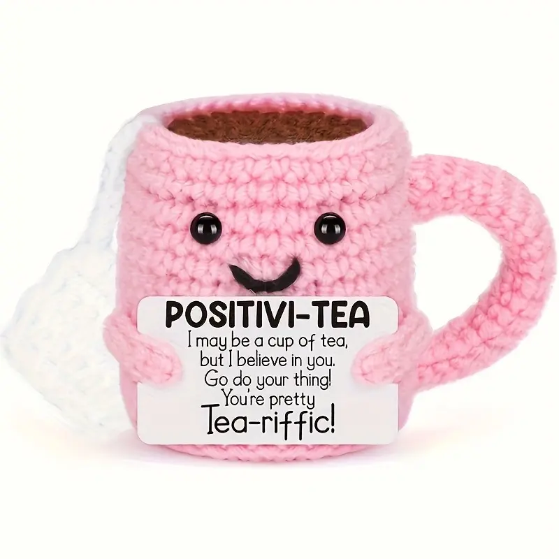 Handmade Crochet Tea Cup Cozy Kit, Crochet Gifts, Perfect Gift for Teacher Appreciation, Graduation, Birthdays and Thanksgiving