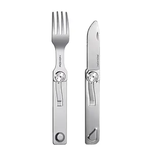 2-in-1 Folding Cutlery Set Knife & Fork
