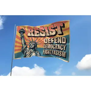 Resistance Nope To Fascism Protest House Flag Anti-trump Protest Flag For March Political Activist Rally Flag
