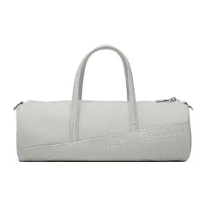 Nike Adjustable Strap Fabric Tote Shoulder Bag For Men And Women In Gray Fashionable Patterned Bag