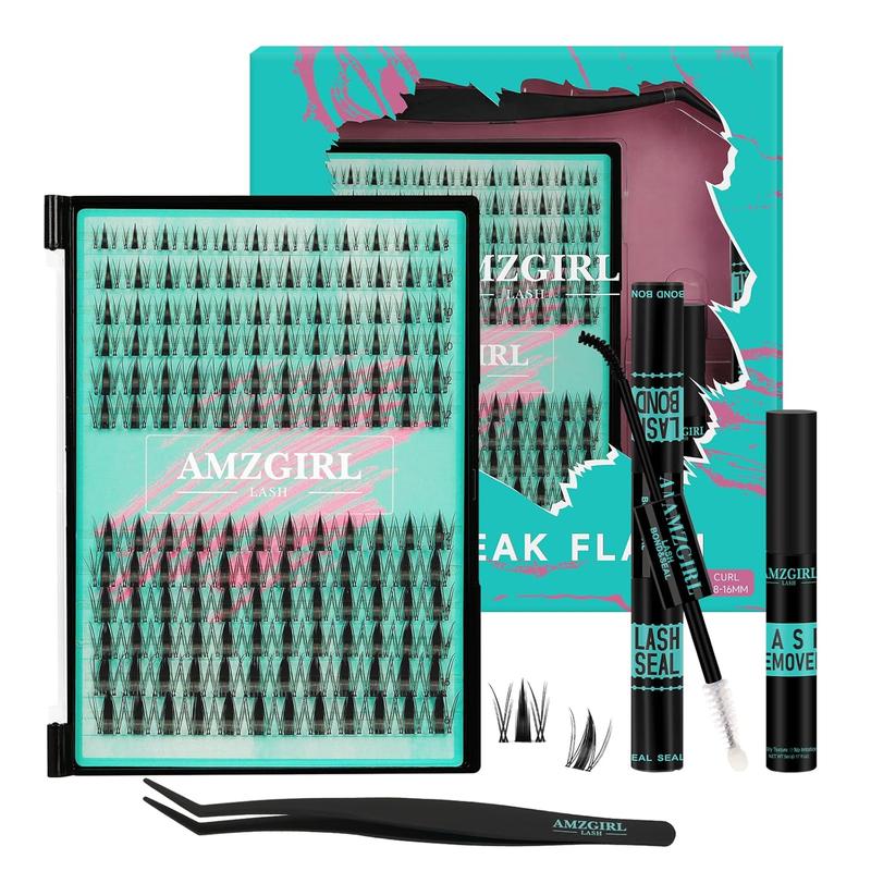 【Buy One Get One Free】AMZGIRL LASH DIY Lash Extensions Kit 144pcs Midnight Waterproof Eyelashes Makeup Cosmetic Set with Bond Seal Remover Applicator 【Buy One Get One Free】AMZGIRL LASH DIY Lash Extensions Kit 144pcs Midnight Waterproof Eyelashes Makeup Cosmetic Set with Bond Seal Remover Applicator