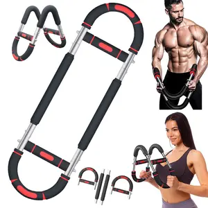 Twister Arm Trainer 45-90lb Adjustable Chest Workout Equipment Shoulder Muscle Training Portable Detachable Upper Body Fitness Machine for Home & Gym