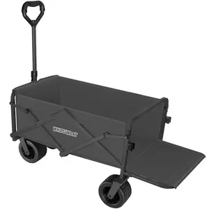 Whitsunday Collapsible Wagon with Tailgate, Heavy Duty Utility Beach Wagons Carts with All-Terrain Big Wheels for Outdoor Camping Sports Garden Beach Grocery