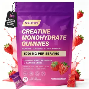 VYHTHY Creatine Monohydrate Gummies - 5000 mg per serving Creatine, Collagen, Support Muscle, Strength, Recovery, Cognitive Health & Memory