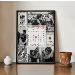 Personalized Valentine's Gifts Poster For Him, Anniversary Gift for Husband, Photo Wall Art for Him Her