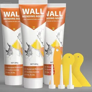 Efficient Wall Hole Repair Kit, Small Drywall Patch & Crack Filler, 3 Pack Putty Paste for Ceiling & Apartment Walls, Easy-to-Use Plaster Repair, Quick Fix Solution for Smooth Surfaces pandikit