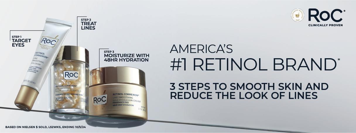 [RoC Skincare] RETINOL CORREXION Line Smoothing Night Serum Capsules