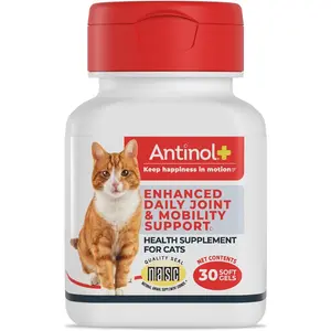 Mobility Hip and Joint Supplement for Cats with Green-Lipped Mussels and Krill Oil Cat Joint Supplement 30 Soft Gels