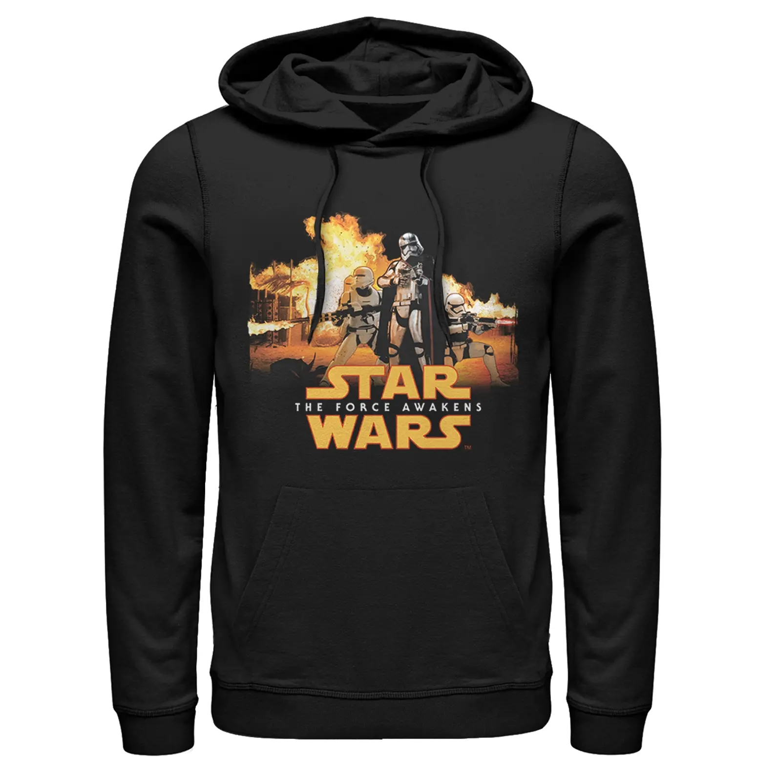 Men's Star Wars The Force Awakens Captain Phasma Fire Pull Over Hoodie