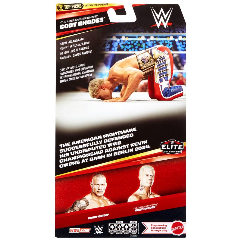 Cody Rhodes (Bash in Berlin 2024) - WWE Elite Top Picks 2026 (Wave 1) Mattel WWE Toy Wrestling Action Figure