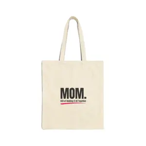 MOM. Typographic Canvas Tote | Minimal Mother’s Day, Mom Identity