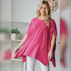 Cool Breeze Top Fuchsia