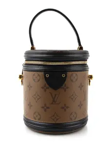 Pre-owned Louis Vuitton Coated canvas Bucket Bag Cannes Reverse Monogram Canvas Bag