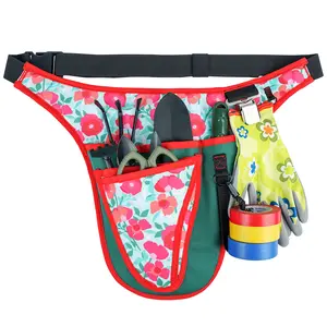 KUNN Garden Tool Belt - Adjustable Tool Organizer Belt Pouch Multi-Purpose Pocket for Gardening,Plumbing,Florists,DIY