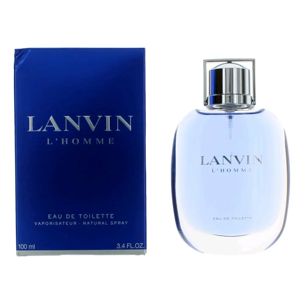 Lanvin L'Homme Men's EDT Spray - 3.4 oz, Amber, Citrus, Lavender, Musk, Spicy Fragrance