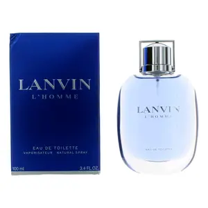 Lanvin L'Homme Men's EDT Spray - 3.4 oz, Amber, Citrus, Lavender, Musk, Spicy Fragrance