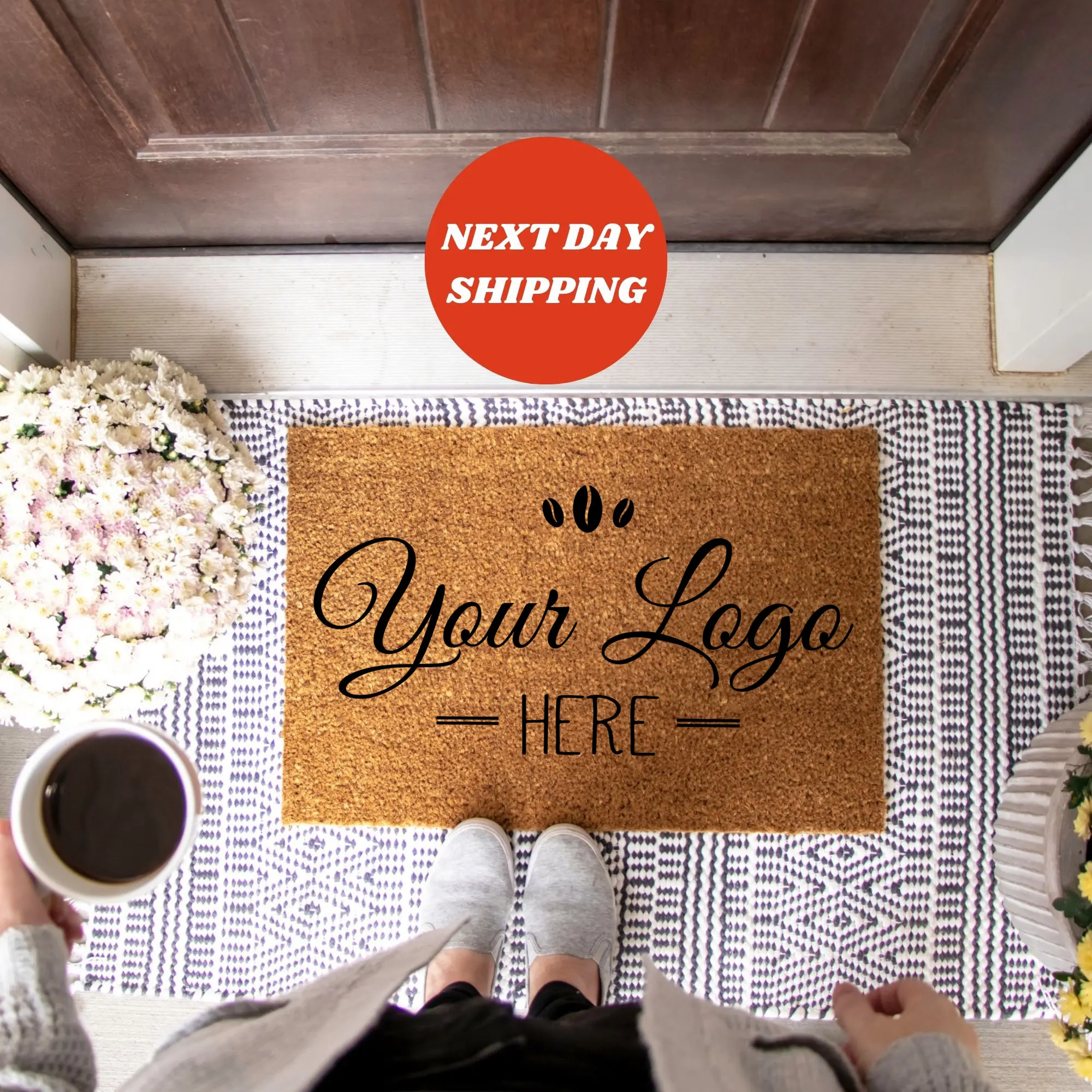 Your Logo Here Personalized Doormat, Custom Business Logo Doormat, Perfect for Home, Office, or Shop, Your Vision, Your Mat, Your Custom Design Welcome Mat, Custom Mat, Business Logo, Personalized Welcome Mat, New Home Gift