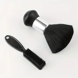 Professional Hairdresser Neck Hair Cleaning Brush, Soft Fiber Material for Salon Essential, Effortlessly Clears Hair Fragments, Gentle on Skin, Perfect for Haircut and Shaving Use