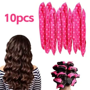 10 PCS Heatless Curling Set - Heatless Hair Curler To Sleep In, Heat Free Curls , Frizz-Free, Soft Curls - For All Hair Types
