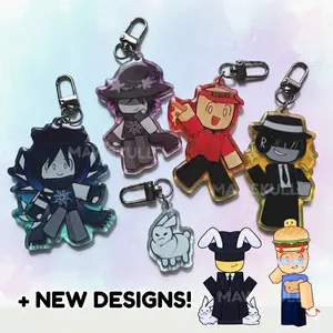 Roblox Forsaken Charms - Two Time, Chance, Azure, Elliot, 007n7, Mafioso And Gubby, Cute, Durable, And Perfect For Bags, Keys, Or Gifts. Great For Daily Use Or As Thoughtful Little Gifts For Your Friends And Yourself.