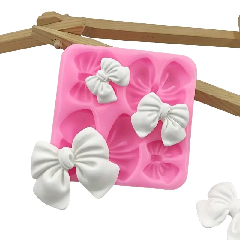 Various Sizes DIY Silicone Bow Shape Molds, Perfect for Cake and Chocolate Decorating, Multi-Purpose Mousse Mold for Creative Desserts, Silicone Cake Pan, Silicone Baking Mold, Bakery Molds, Baking Supplies