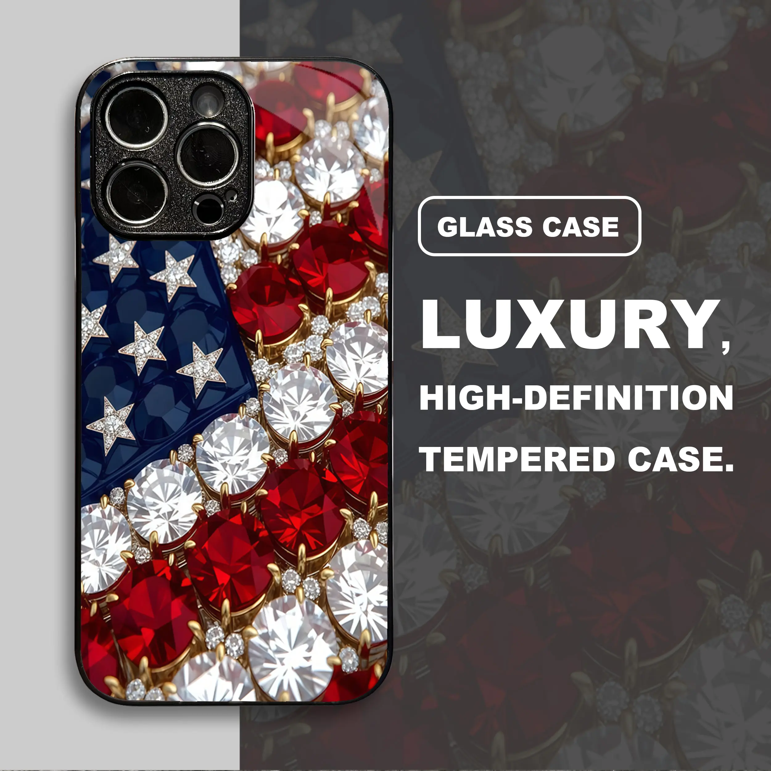 Patriotic American Flag Phone Case compatible with iPhone 16/15/14/13/12/11 and Samsung Galaxy S26/S25/S24/S23/S22 and Google Pixel 10PROXL/9PROXL/10/10A/9/8/7 and MOTO G15, slim protective cover for Independence Day (July 4th)MGZNQ3 — 975