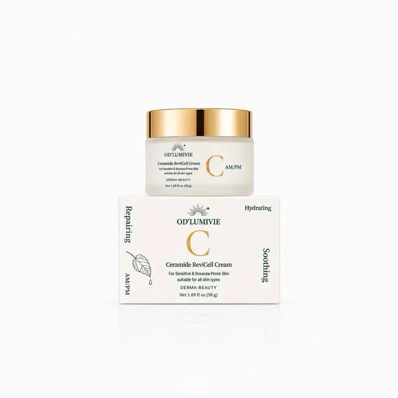 Ceramide ReviCell Moisturizer Cream - Gentle Skin Repair & Restore for Sensitive & All Skin Types
