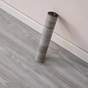 Marble PVC Wall Stickers Floor Tiles, Vintage Wood Grain Foam Roll 118*15.7 Inches Thickened 1.5mm Thicknessd Grain Wall Stickers Waterproof Decals Suitable for Living Room TV Background