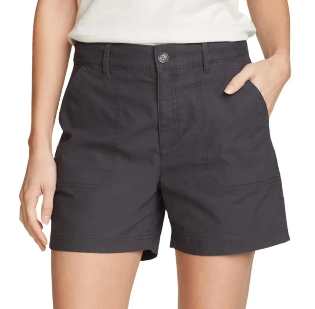Eddie Bauer Women's Adventurer Stretch Ripstop Shorts Belt Bottoms