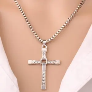 Perfect Gift for Cinema & Sports Fans-Inspired Cross Necklace by KEYCHIN - Empowering Pendant for Active Lifestyles