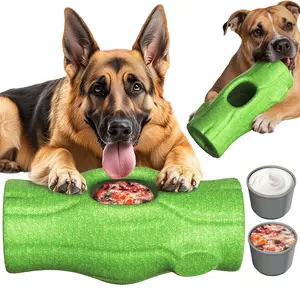 KADTC 3 in 1 - X-Large Size Durable Dog Fillable Toy,Peanut Butter Filler & Freeze Frozen Lick Treat Tray,Indestructible Tough Chew Toys for Aggressive Chewers Dogs,BPA-Free, Non-Stick & Easy to Clean