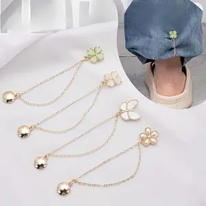 Adjustable Buckle Clips Set, Versatile Clothing Hem Shortening Chain Hooks, Long Pants Anti-Slip Adjuster, Sleeve Fixing, Holiday Gift