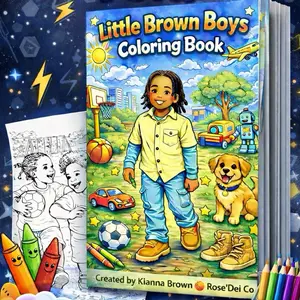 Little Brown Boy Coloring Book