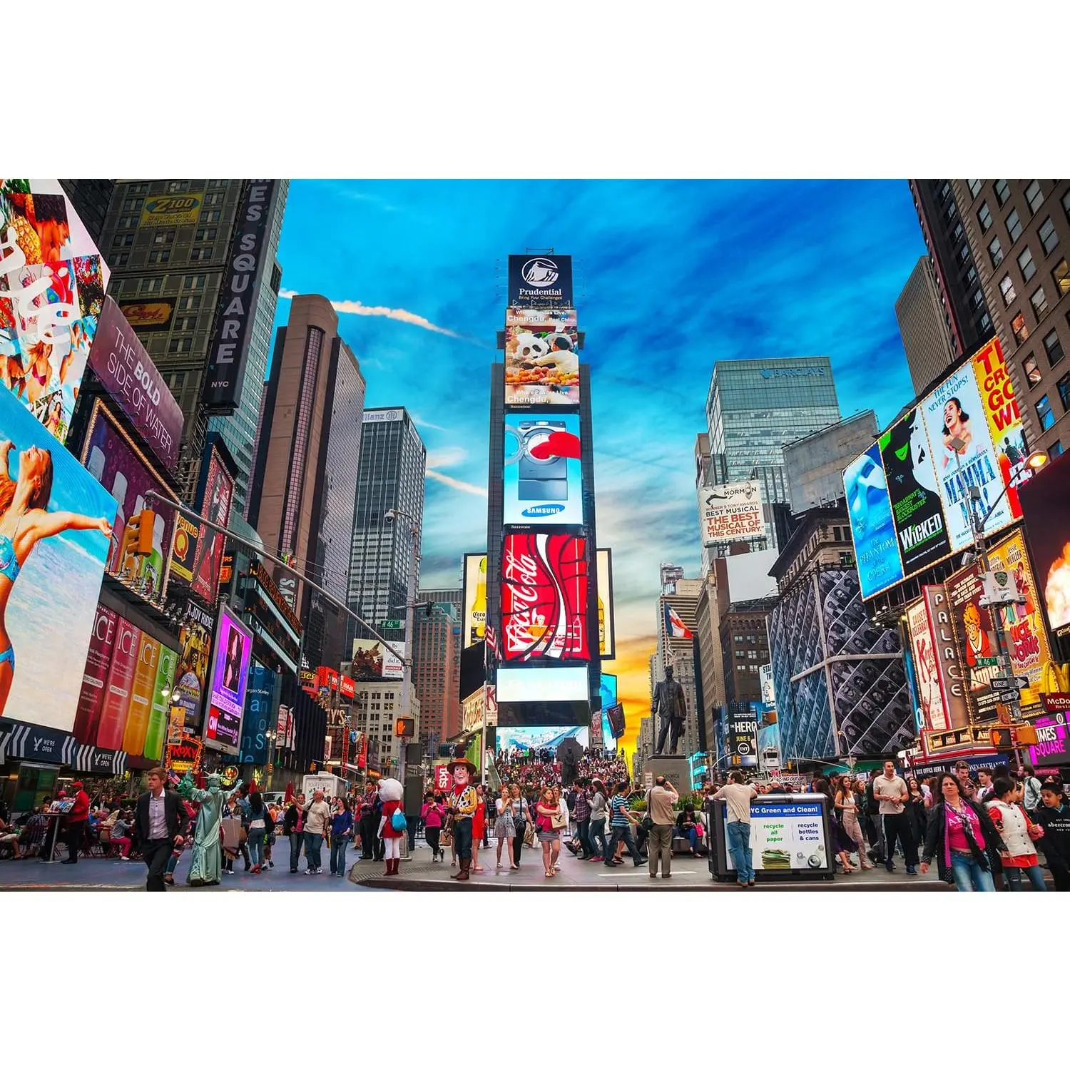 1000-Piece New York Times Square Jigsaw Puzzle, Family Activity, Great Gift for Puzzle Enthusiasts, Family Puzzle